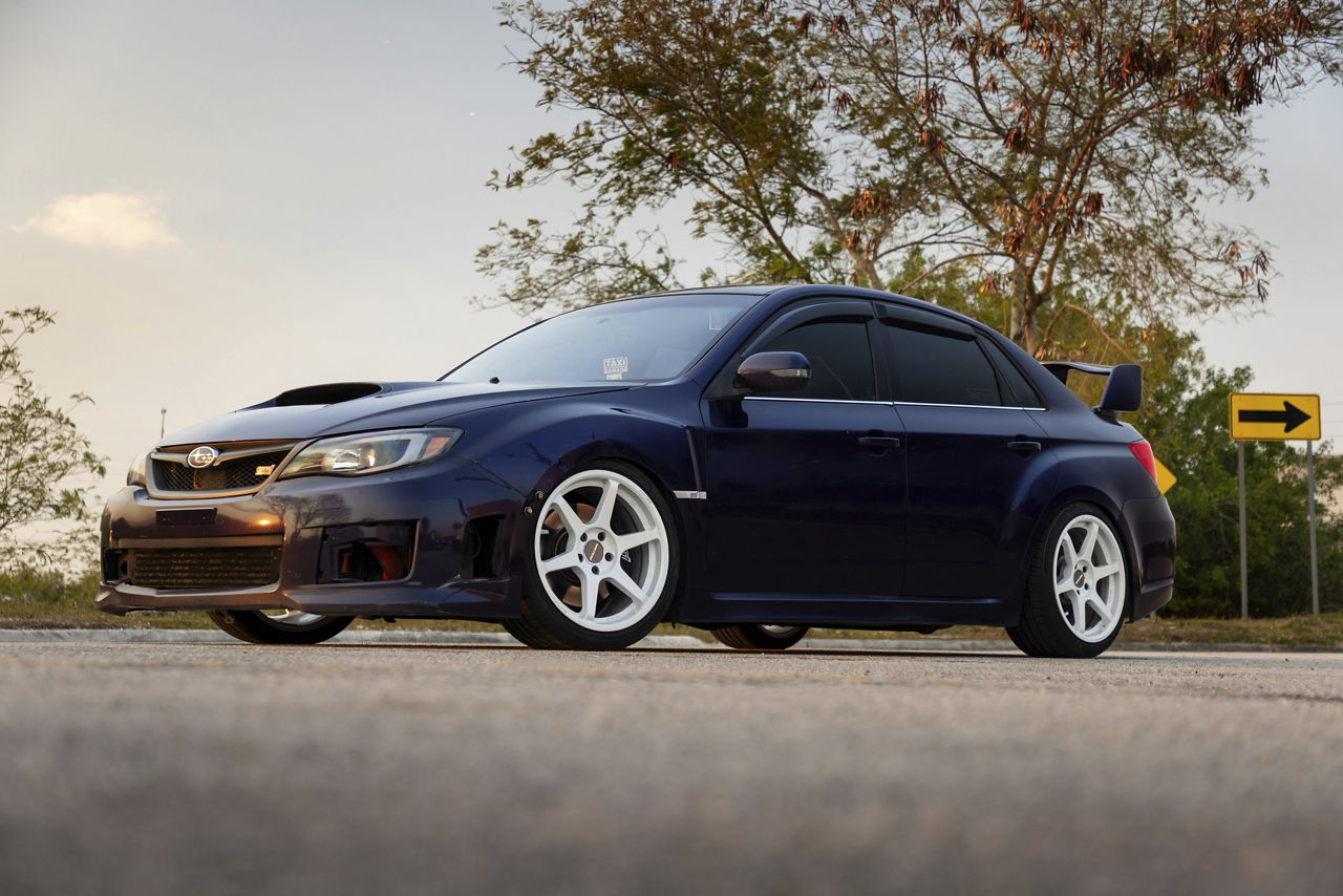 2014 Subaru WRX STI - Motegi MR160 BATTLE VI - White | Motegi Wheels